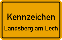 Wunschkennzeichen Landsberg Am Lech reservieren