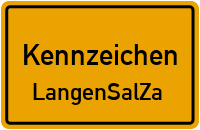 Wunschkennzeichen Langensalza reservieren