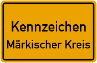 Wunschkennzeichen Märkischer Kreis reservieren