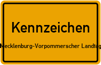 Wunschkennzeichen Mecklenburg-vorpommerscher Landtag reservieren