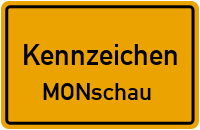 Wunschkennzeichen Monschau reservieren