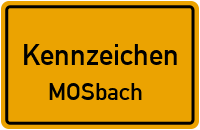 Wunschkennzeichen Mosbach reservieren