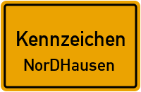 Wunschkennzeichen Nordhausen reservieren