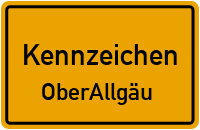 Wunschkennzeichen Oberallgäu reservieren