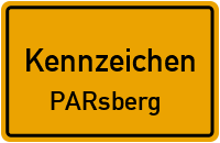 Wunschkennzeichen Parsberg reservieren