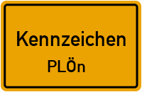 Wunschkennzeichen PlÖn reservieren