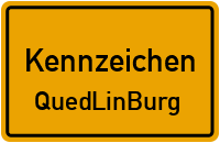 Wunschkennzeichen Quedlinburg reservieren