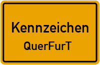 Wunschkennzeichen Querfurt reservieren