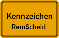 Wunschkennzeichen Remscheid reservieren