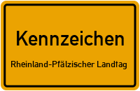 Wunschkennzeichen Rheinland-pfälzischer Landtag reservieren