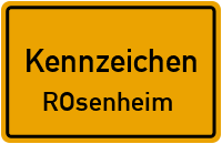 Wunschkennzeichen Rosenheim reservieren