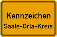 Wunschkennzeichen Saale-orla-kreis reservieren