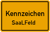 Wunschkennzeichen Saalfeld reservieren