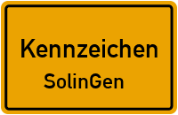 Wunschkennzeichen Solingen reservieren