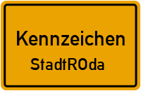 Wunschkennzeichen Stadtroda reservieren