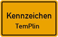 Wunschkennzeichen Templin reservieren