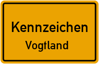 Wunschkennzeichen Vogtland reservieren