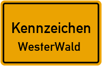 Wunschkennzeichen Westerwald reservieren