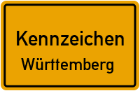 Wunschkennzeichen Württemberg reservieren