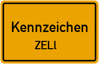 Wunschkennzeichen Zell reservieren