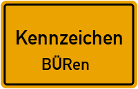 Kennzeichen BÜren reservieren Wunschkennzeichen BÜren reservieren
