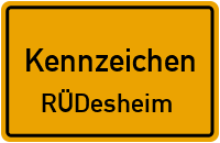 Kennzeichen RÜdesheim reservieren Wunschkennzeichen RÜdesheim reservieren