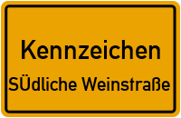 Kennzeichen SÜdliche Weinstrasse reservieren Wunschkennzeichen SÜdliche Weinstrasse reservieren