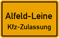 Zulassungsstelle Alfeld (Leine), Kennzeichen Hildesheim Zulassungsstelle Hildesheim
