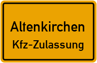 Zulassungsstelle Altenkirchen, Kennzeichen Altenkirchen Zulassungsstelle Altenkirchen