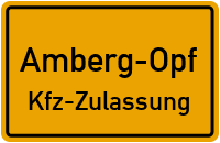 Zulassungsstelle Amberg, Kennzeichen Amberg Zulassungsstelle Amberg