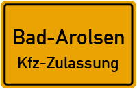 Zulassungsstelle Bad Arolsen, Kennzeichen Waldeck Zulassungsstelle Waldeck