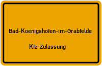 Zulassungsstelle Bad Königshofen, Kennzeichen Neustadt An Der Saale Zulassungsstelle Neustadt An Der Saale