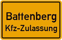 Zulassungsstelle Battenberg, Kennzeichen Waldeck Zulassungsstelle Waldeck