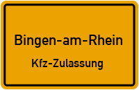 Zulassungsstelle Bingen am Rhein, Kennzeichen Mainz Zulassungsstelle Mainz
