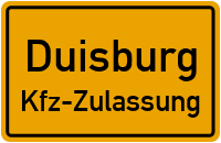 Zulassungsstelle Duisburg, Kennzeichen Duisburg Zulassungsstelle Duisburg