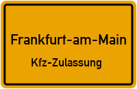Zulassungsstelle Frankfurt