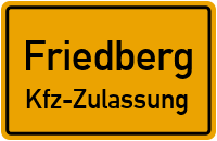 Zulassungsstelle Friedberg, Kennzeichen Friedberg-aichach Zulassungsstelle Friedberg-aichach