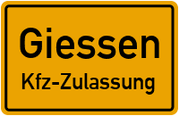 Zulassungsstelle Gießen, Kennzeichen Giessen Zulassungsstelle Giessen