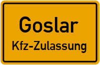 Zulassungsstelle Goslar, Kennzeichen Goslar Zulassungsstelle Goslar