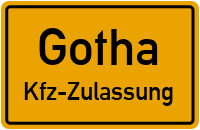 Zulassungsstelle Gotha, Kennzeichen Gotha Zulassungsstelle Gotha
