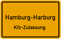 Zulassungsstelle Hamburg-Harburg, Kennzeichen Hamburg Zulassungsstelle Hamburg
