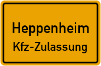 Zulassungsstelle Heppenheim, Kennzeichen Heppenheim Zulassungsstelle Heppenheim