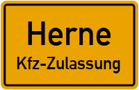 Zulassungsstelle Herne, Kennzeichen Wanne Zulassungsstelle Wanne