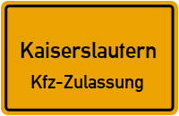 Zulassungsstelle Kaiserslautern (Stadt), Kennzeichen Kaiserslautern Zulassungsstelle Kaiserslautern