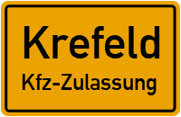 Zulassungsstelle Krefeld, Kennzeichen Krefeld Zulassungsstelle Krefeld