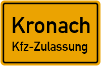 Zulassungsstelle Kronach, Kennzeichen Stadtsteinach Zulassungsstelle Stadtsteinach