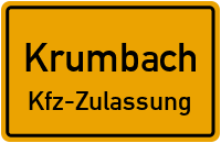 Zulassungsstelle Krumbach, Kennzeichen Krumbach Zulassungsstelle Krumbach