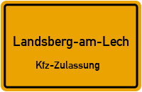 Zulassungsstelle Landsberg am Lech, Kennzeichen Landsberg Am Lech Zulassungsstelle Landsberg Am Lech