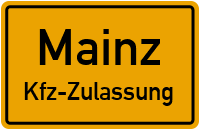 Zulassungsstelle Mainz, Kennzeichen Mainz Zulassungsstelle Mainz