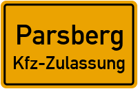 Zulassungsstelle Parseberg, Kennzeichen Parsberg Zulassungsstelle Parsberg